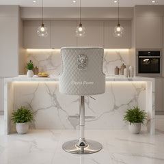 Majestic Bar Stools- Crushed Velvet, Silver, HQ Silver, Navy, Dark Grey, Mink, Black