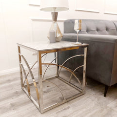 Stella Chrome Lamp Table - Finestroom