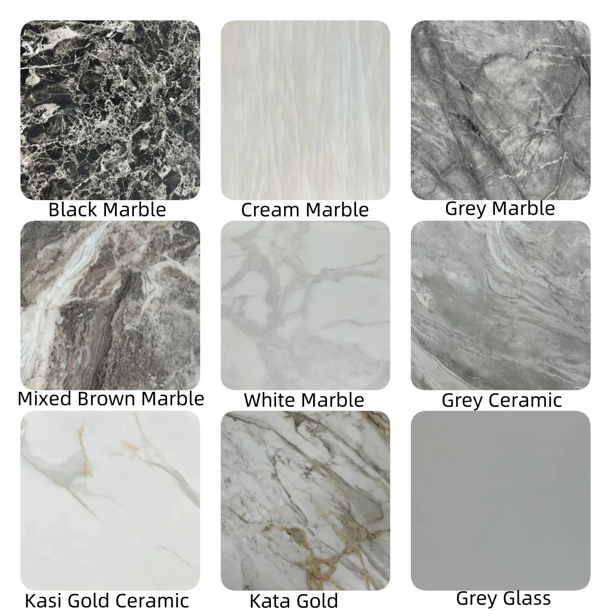 Charisma Chrome Marble Dining Table