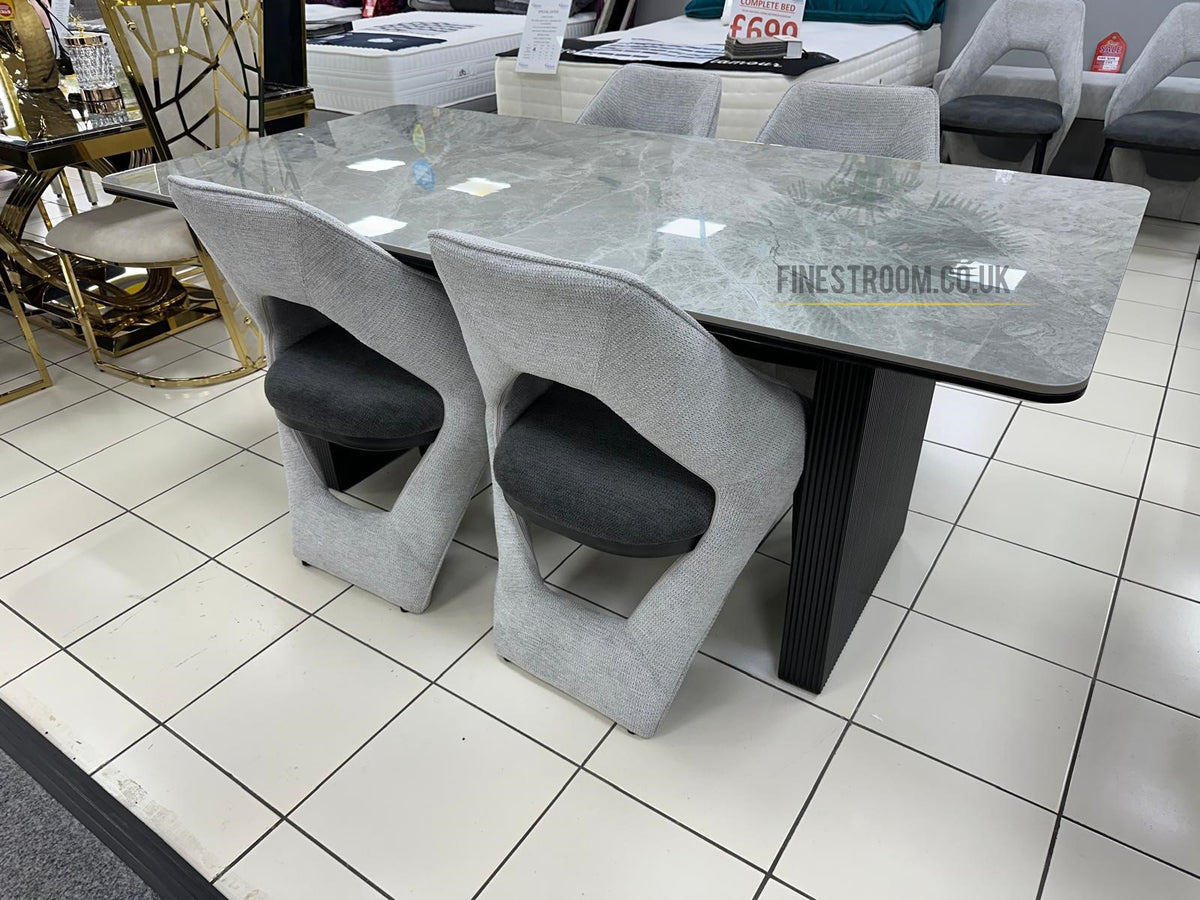 Engelberg Grey Dining Table & Chairs