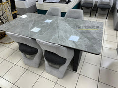 Engelberg Grey Dining Table & Chairs