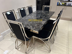 Black Arial With Black Windsor Chairs