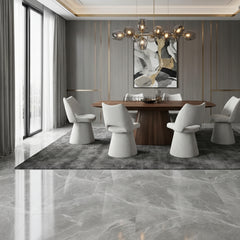 Monaco Sintered Stone Extending Table With Swivel Chairs