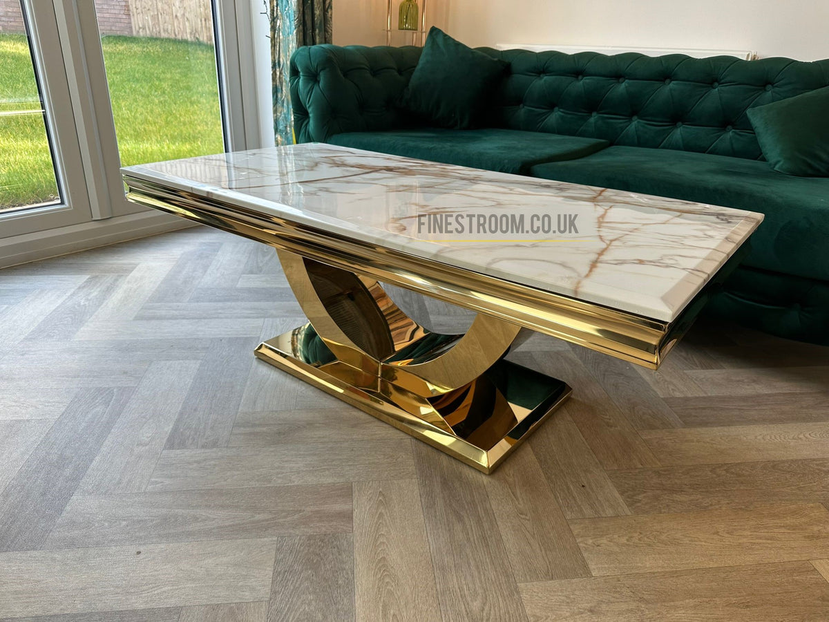 Arial Gold Coffee Tables