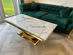 Arial Gold Coffee Tables