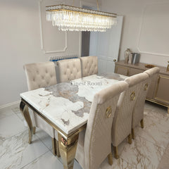 Pandora Louis Gold With Cream Sofia Ring Knocker Chairs