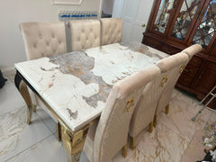 Pandora Louis Gold With Cream Sofia Ring Knocker Chairs