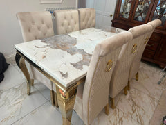 Pandora Louis Gold With Cream Sofia Ring Knocker Chairs
