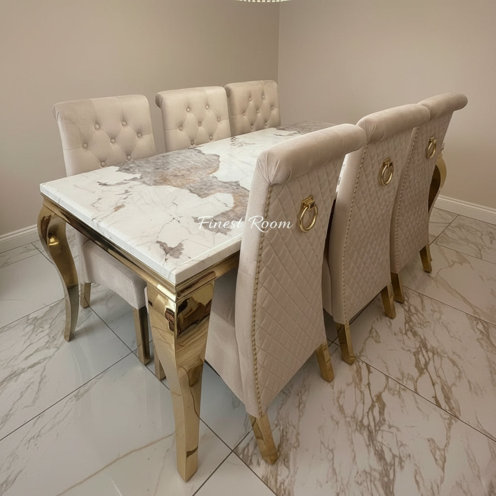 Pandora Louis Gold With Cream Sofia Ring Knocker Chairs