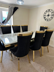 Kata Gold Arial With Black Gold Miami Chairs
