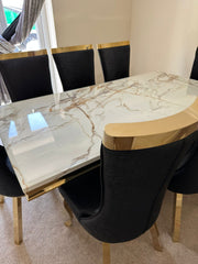 Kata Gold Arial With Black Gold Miami Chairs