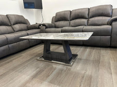 Zermatt Coffee Table - Grey Ceramic