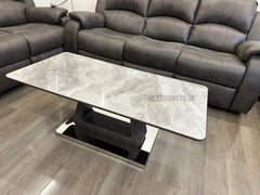 Zermatt Coffee Table - Grey Ceramic
