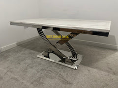 Elina Chrome Dining Table