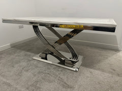 Elina Chrome Dining Table