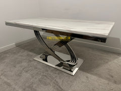 Elina Chrome Dining Table