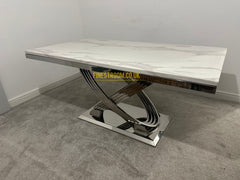 Elina Chrome Dining Table