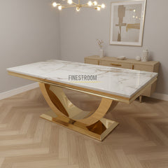 Arial Gold Dining Tables Range