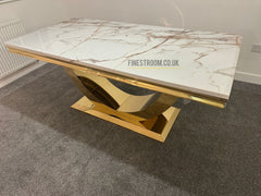 Arial Gold Dining Tables