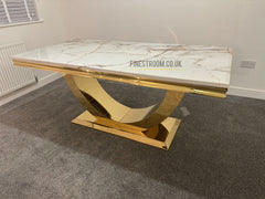 Arial Gold Dining Tables