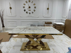 Elina Gold Dining Tables