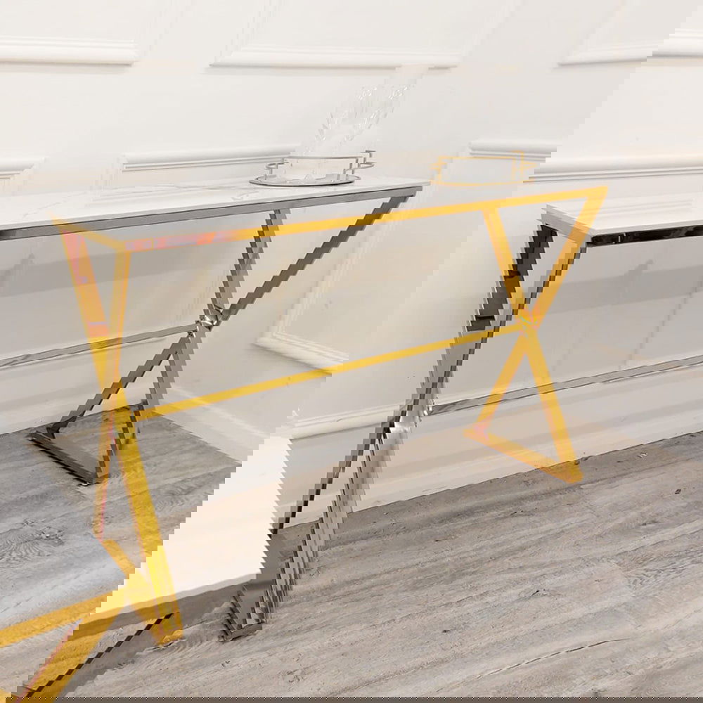 Zion Gold Console Table - Finestroom