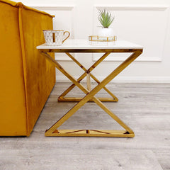 Zion Gold Lamp Table - Finestroom