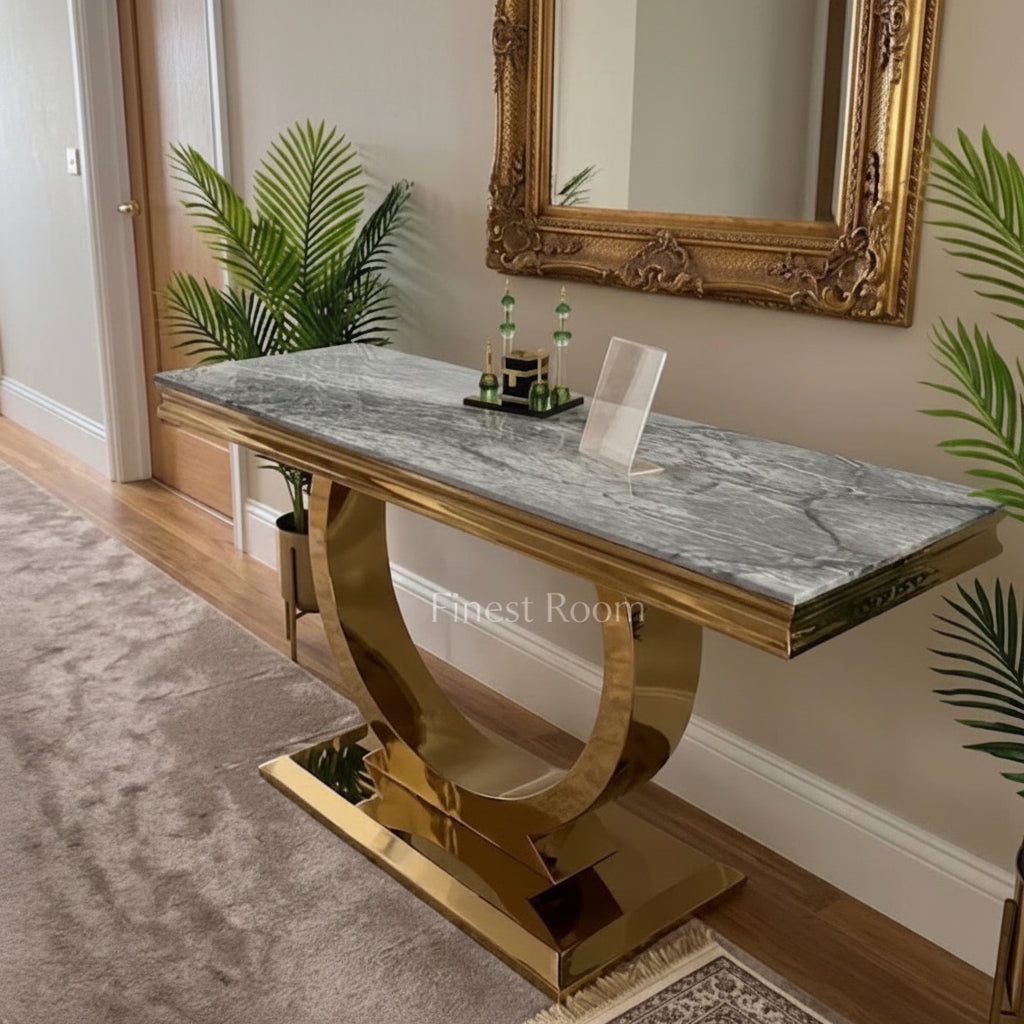 Arianna Gold Console Table Range