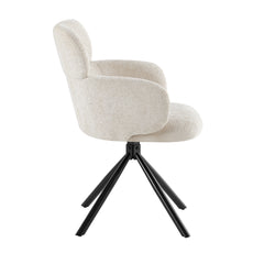 2 x Tuscany 360 Swivel Chairs- Beige/Grey