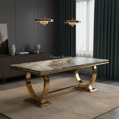 Ariana Gold Dining Table Range