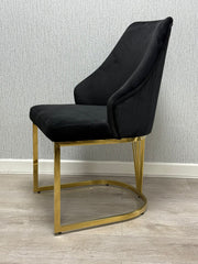 2 x Lasco Gold Chairs- Cream Gold, Black Gold, Green Gold