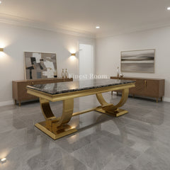 Ariana Gold Dining Table Range