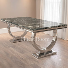 Ariana Chrome Dining Table Range