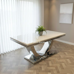 Arial Chrome Dining Table Range