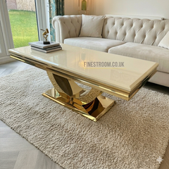 Arial Gold Coffee Tables