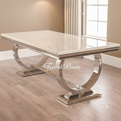 Ariana Chrome Dining Table Range
