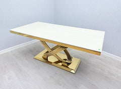 Elina Gold Dining Table