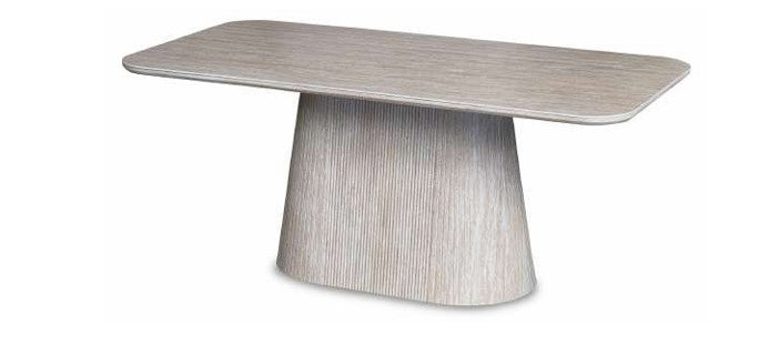 Davos Beige Ceramic Oval Dining Table