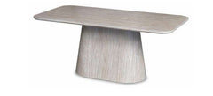 Davos Beige Ceramic Oval Dining Table with Roseland Swivel Chairs