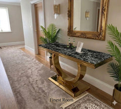 Arianna Gold Console Table Range