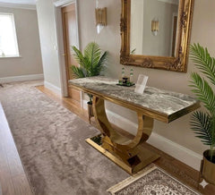 Arianna Gold Console Table Range