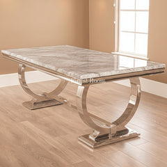 Ariana Chrome Dining Table Range