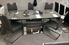 Milan High Gloss Extendable Dining Table