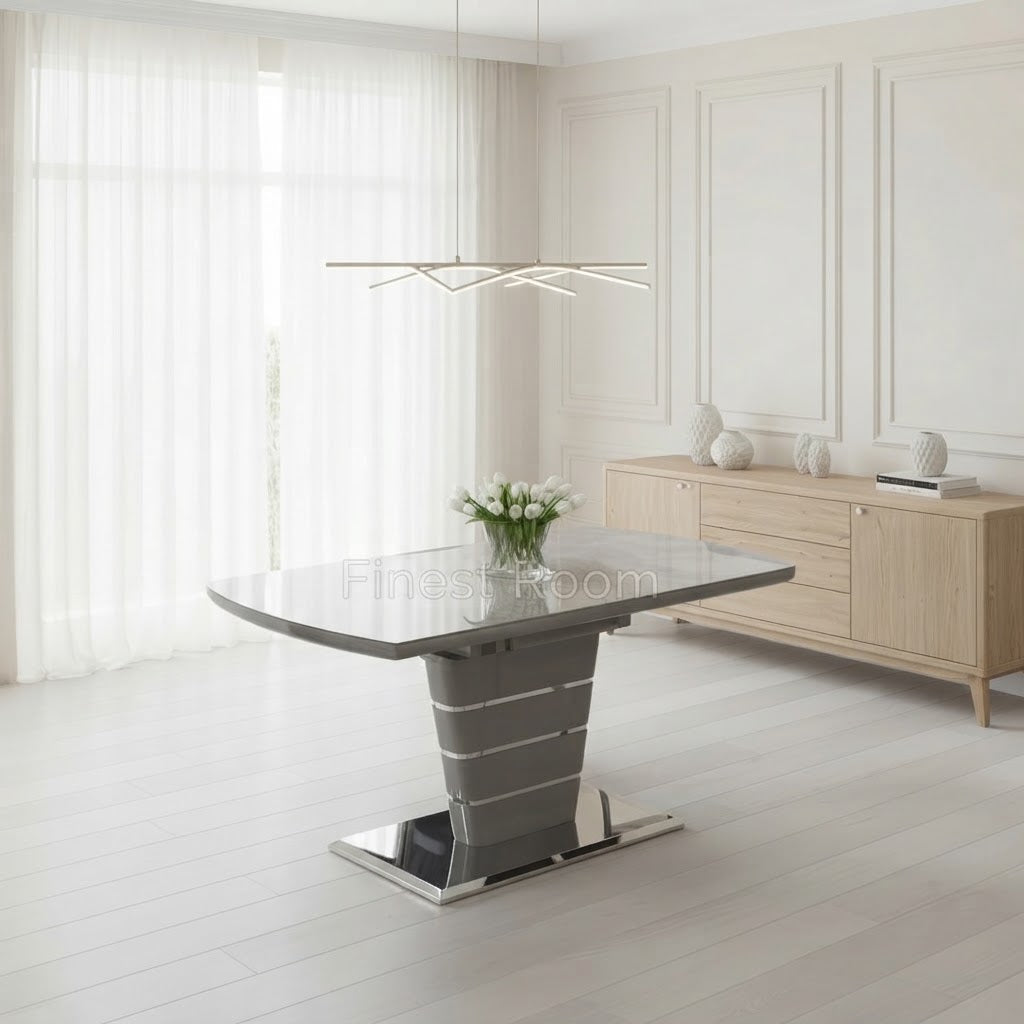 Grey Camden Sintered Stone Extendable Table