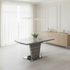 Grey Camden Sintered Stone Extendable Table
