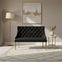 Majestic Gold High Back Benches- Mink Gold, Black Gold