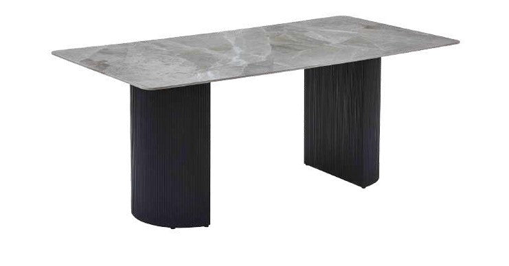 Olympia Grey Ceramic Dining Table
