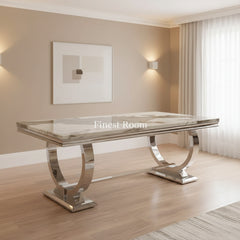 Ariana Chrome Dining Table Range