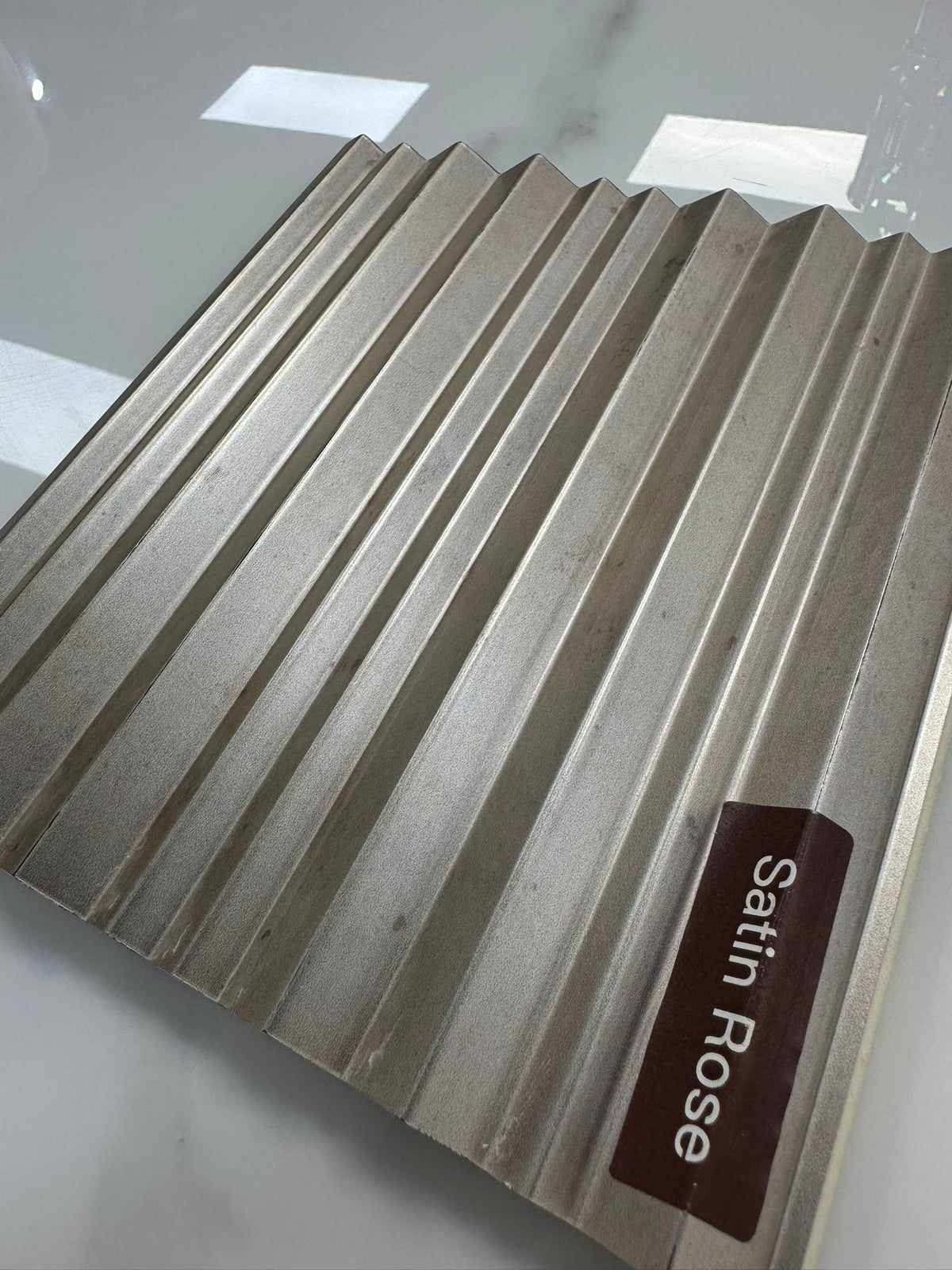 Wave Style PVC Wall Panels – Satin Rose