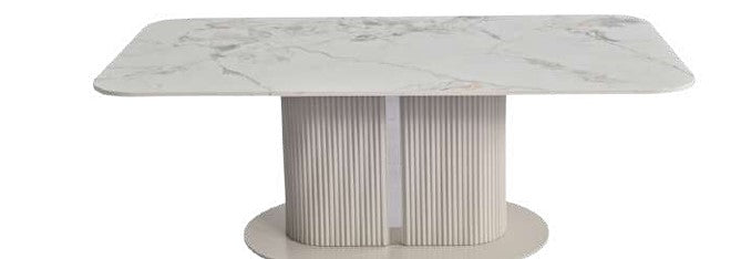 Sydney Cream Ceramic Dining Table